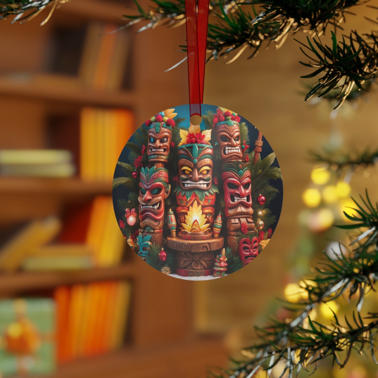 Tiki Metal Ornaments #3