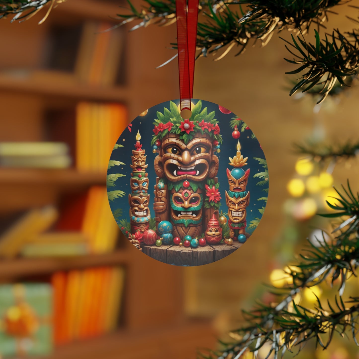 Tiki Metal Ornaments #2