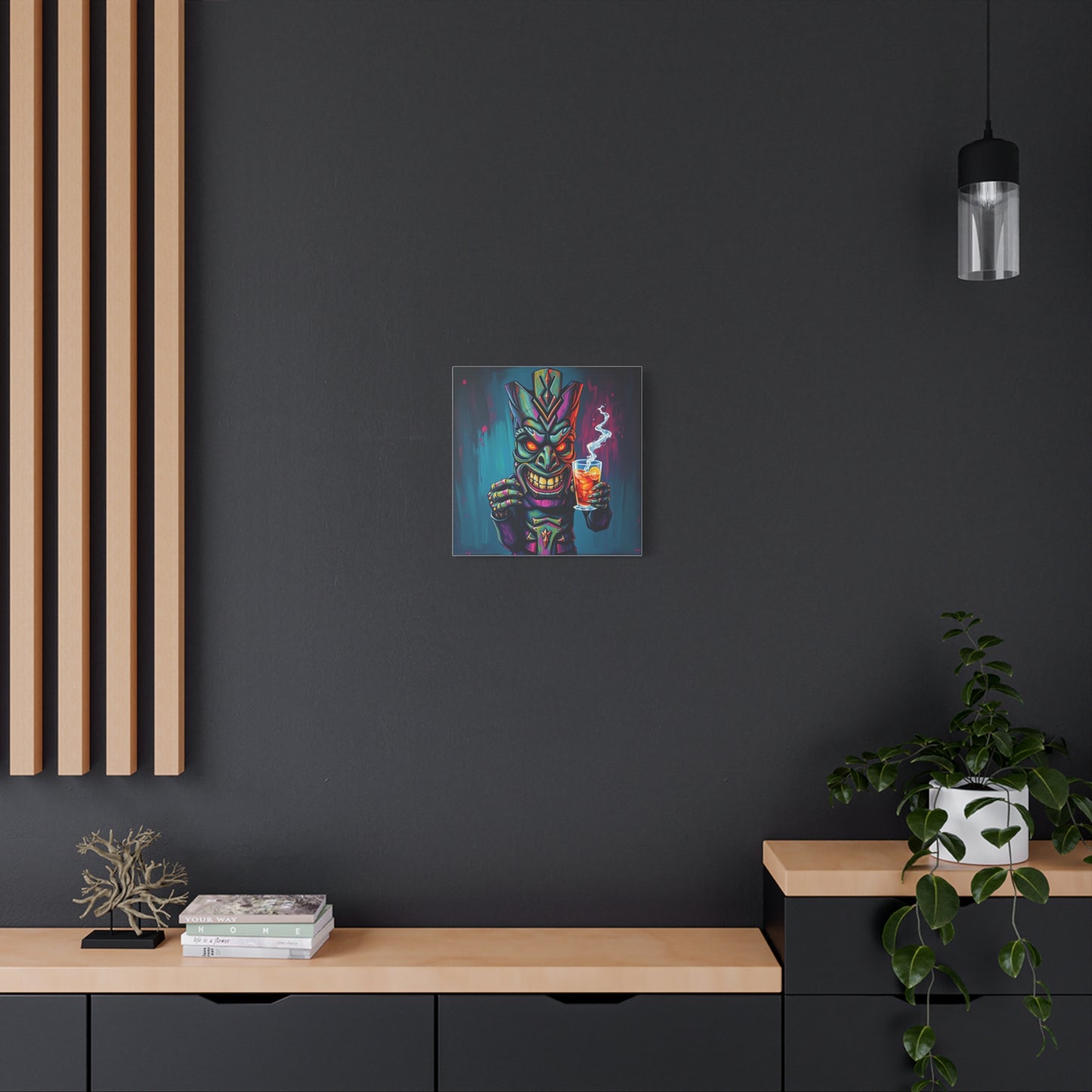 Tiki Bar Canvas Art, Tropical Vibe Wall Decor, Perfect for Home, Party, Beach House, Gift Idea, Unique Art for Tiki Lovers