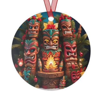 Tiki Metal Ornaments #3