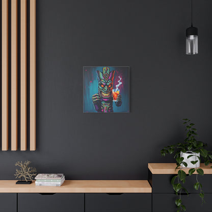 Tiki Bar Canvas Art, Tropical Vibe Wall Decor, Perfect for Home, Party, Beach House, Gift Idea, Unique Art for Tiki Lovers