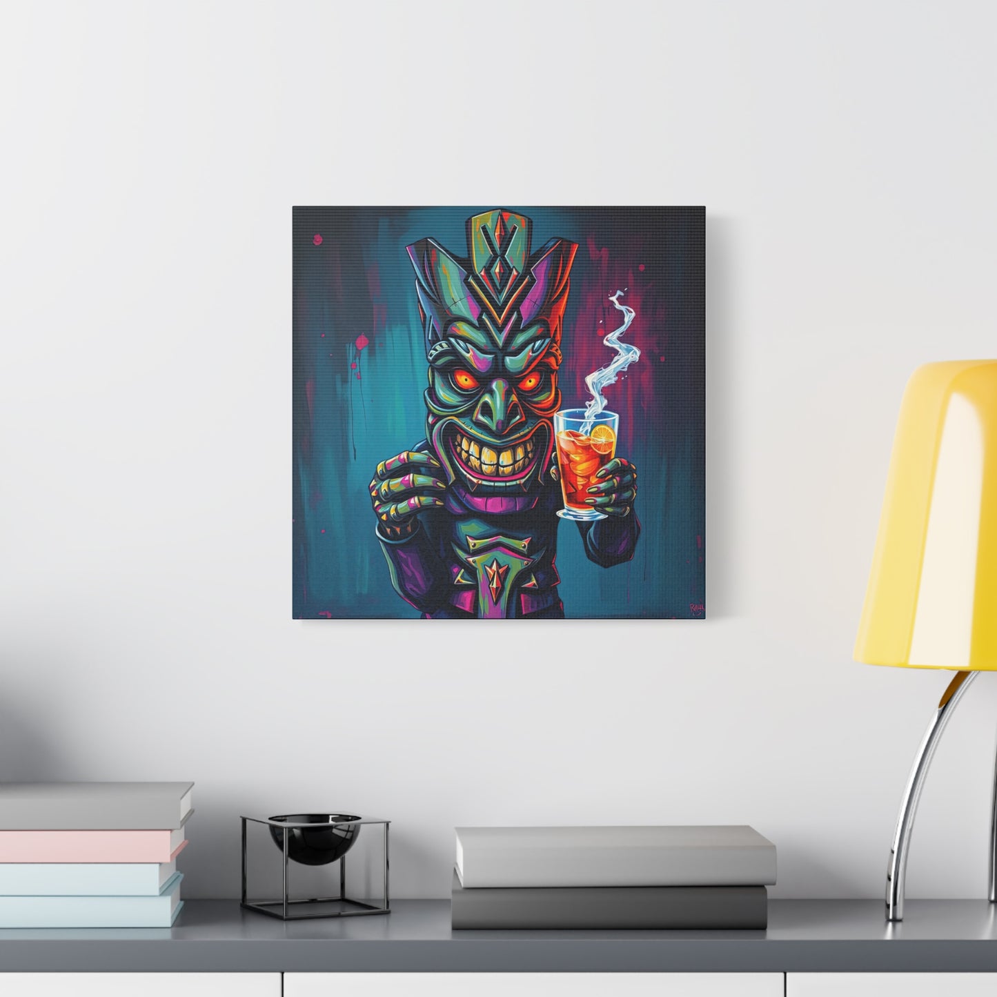 Tiki Bar Canvas Art, Tropical Vibe Wall Decor, Perfect for Home, Party, Beach House, Gift Idea, Unique Art for Tiki Lovers