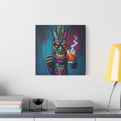 Tiki Bar Canvas Art, Tropical Vibe Wall Decor, Perfect for Home, Party, Beach House, Gift Idea, Unique Art for Tiki Lovers