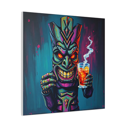 Tiki Bar Canvas Art, Tropical Vibe Wall Decor, Perfect for Home, Party, Beach House, Gift Idea, Unique Art for Tiki Lovers