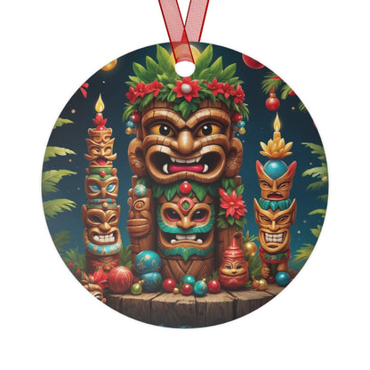 Tiki Metal Ornaments #2