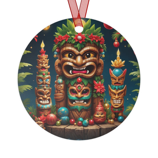 Tiki Metal Ornaments #2