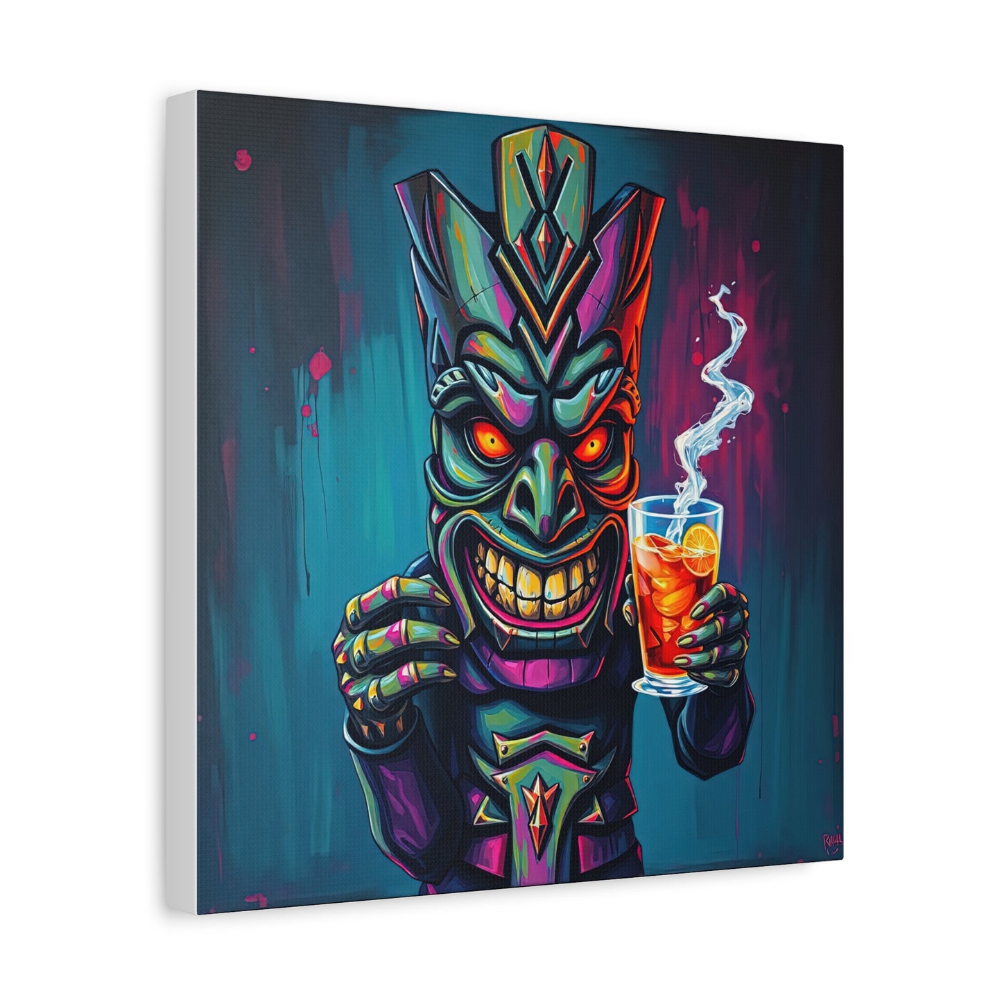Tiki Bar Canvas Art, Tropical Vibe Wall Decor, Perfect for Home, Party, Beach House, Gift Idea, Unique Art for Tiki Lovers