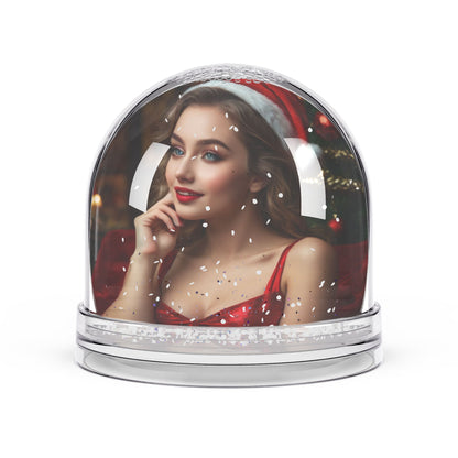 Retro Pinup Girl Christmas Snow Globe #4