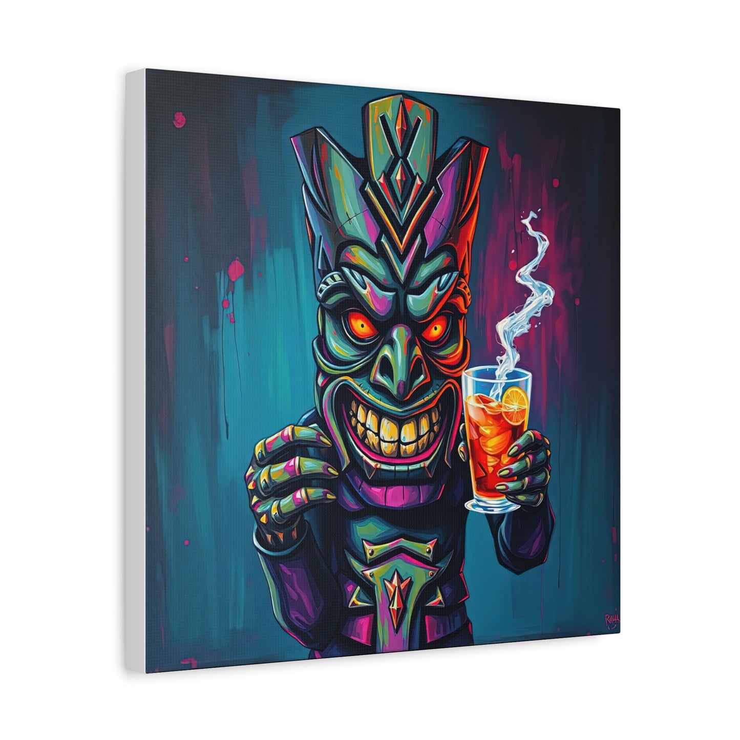 Tiki Bar Canvas Art, Tropical Vibe Wall Decor, Perfect for Home, Party, Beach House, Gift Idea, Unique Art for Tiki Lovers