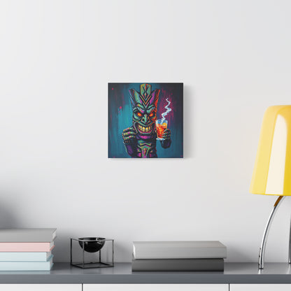 Tiki Bar Canvas Art, Tropical Vibe Wall Decor, Perfect for Home, Party, Beach House, Gift Idea, Unique Art for Tiki Lovers