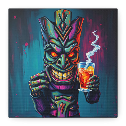 Tiki Bar Canvas Art, Tropical Vibe Wall Decor, Perfect for Home, Party, Beach House, Gift Idea, Unique Art for Tiki Lovers