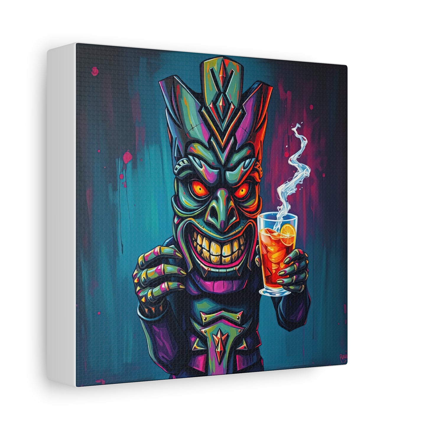 Tiki Bar Canvas Art, Tropical Vibe Wall Decor, Perfect for Home, Party, Beach House, Gift Idea, Unique Art for Tiki Lovers