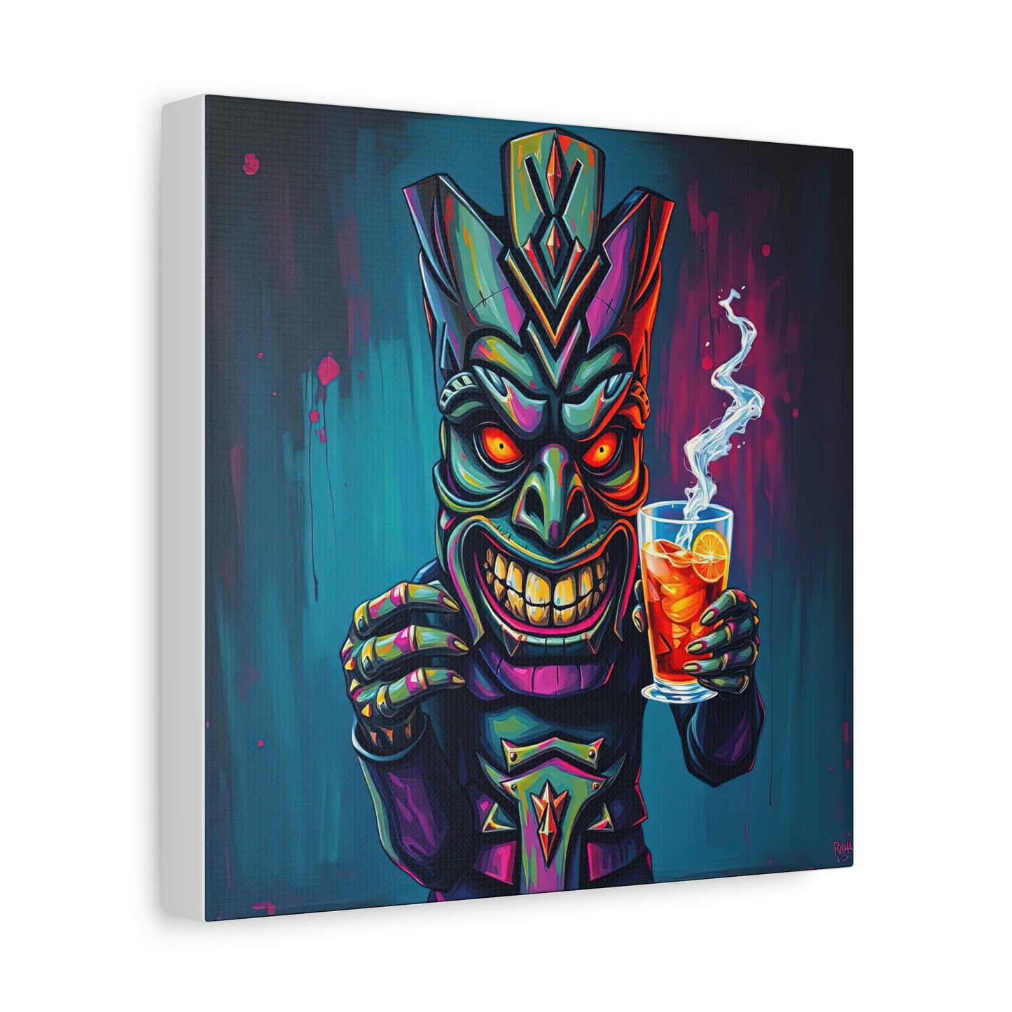 Tiki Bar Canvas Art, Tropical Vibe Wall Decor, Perfect for Home, Party, Beach House, Gift Idea, Unique Art for Tiki Lovers
