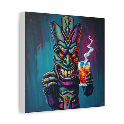 Tiki Bar Canvas Art, Tropical Vibe Wall Decor, Perfect for Home, Party, Beach House, Gift Idea, Unique Art for Tiki Lovers
