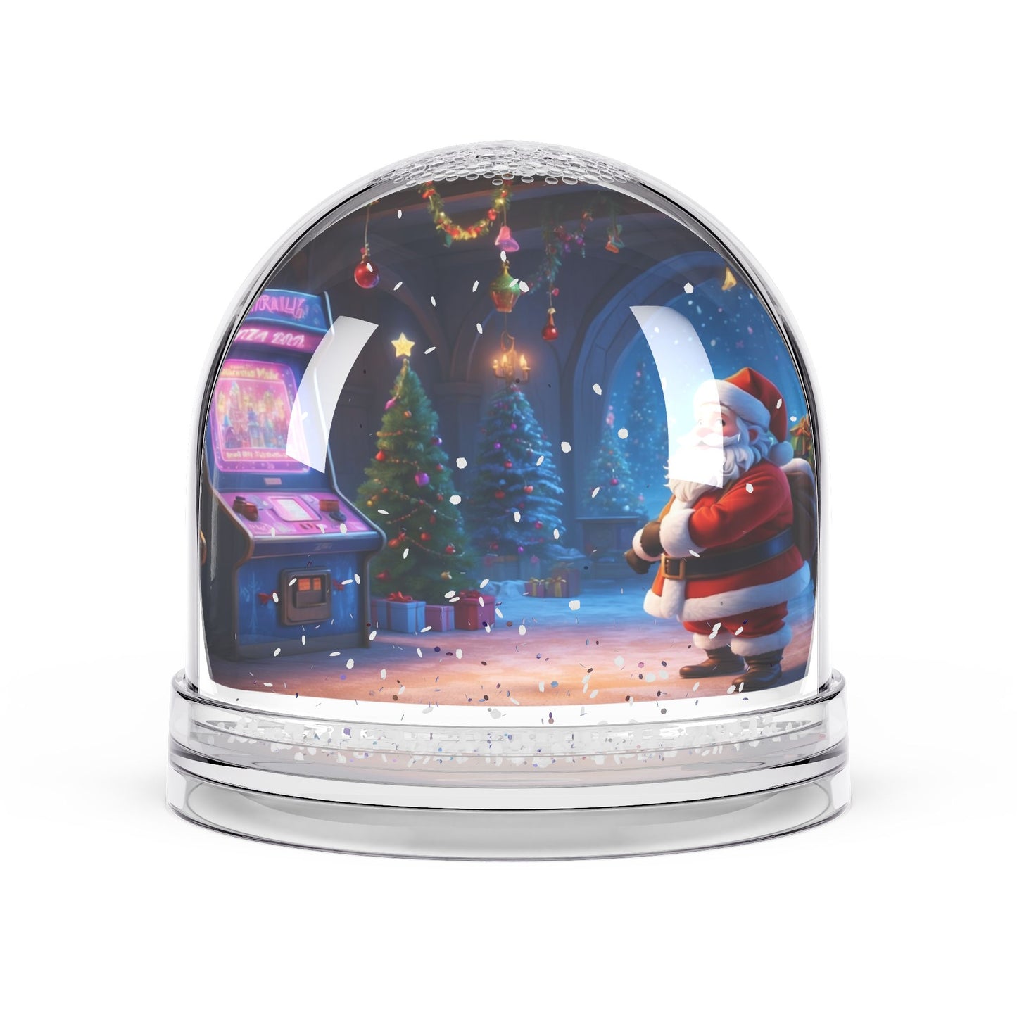 Santa Clause At Arcade Snow Globe #1