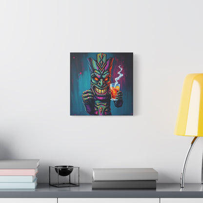 Tiki Bar Canvas Art, Tropical Vibe Wall Decor, Perfect for Home, Party, Beach House, Gift Idea, Unique Art for Tiki Lovers