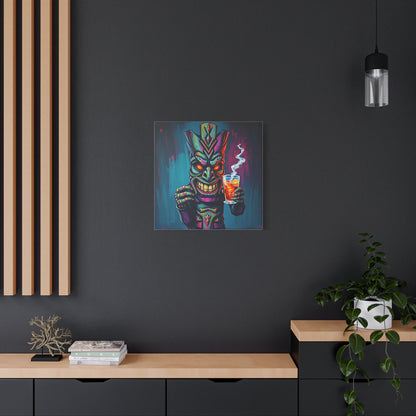 Tiki Bar Canvas Art, Tropical Vibe Wall Decor, Perfect for Home, Party, Beach House, Gift Idea, Unique Art for Tiki Lovers