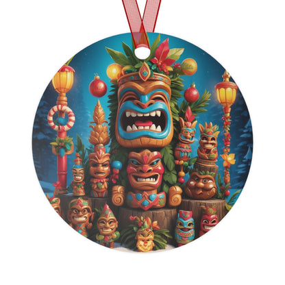 Tiki Metal Ornaments #1