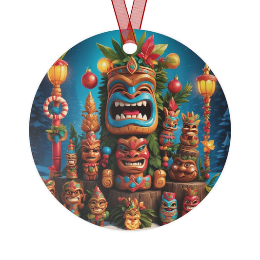 Tiki Metal Ornaments #1