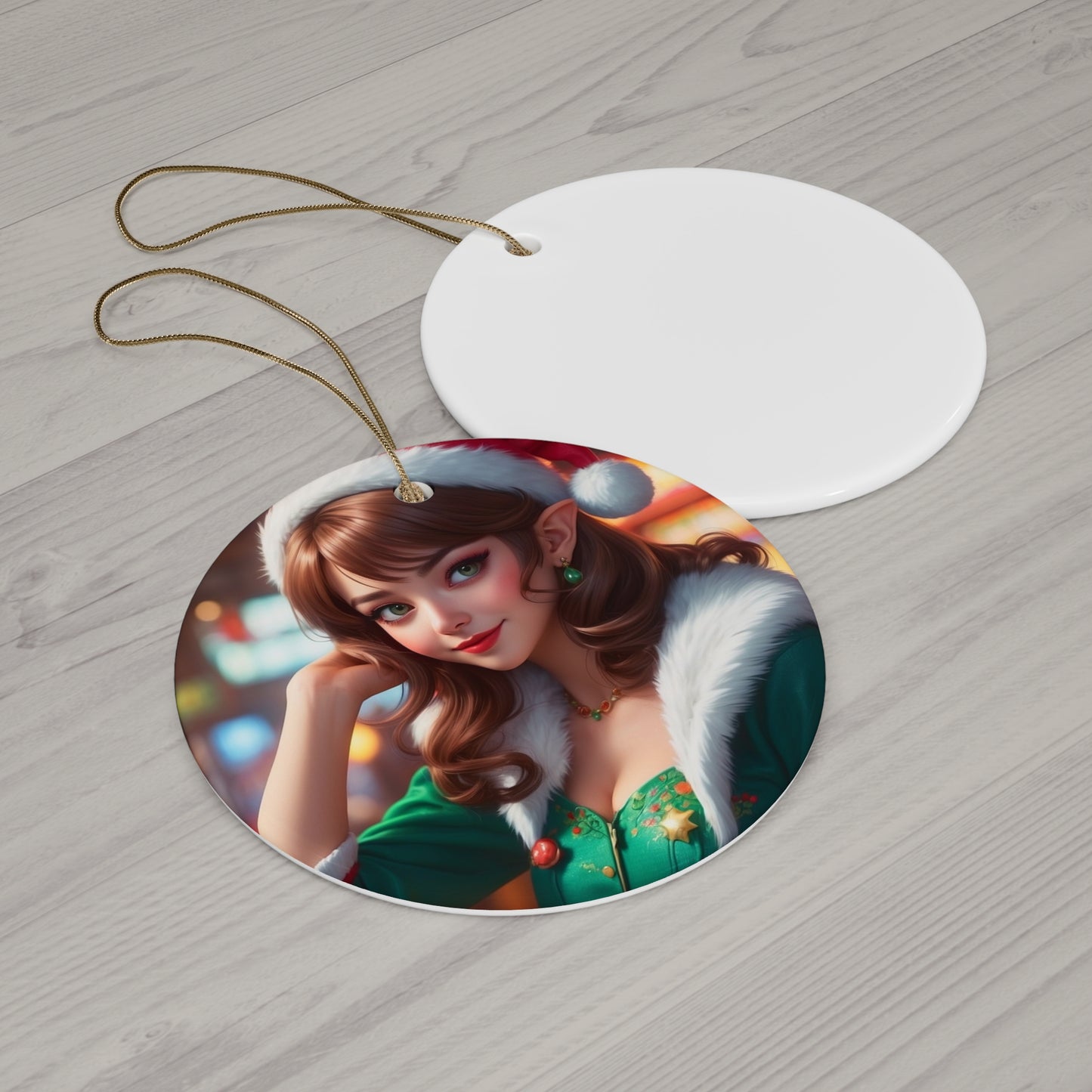Sexy Christmas Elf ornament #1
