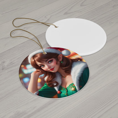 Sexy Christmas Elf ornament #1
