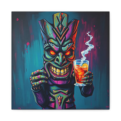 Tiki Bar Canvas Art, Tropical Vibe Wall Decor, Perfect for Home, Party, Beach House, Gift Idea, Unique Art for Tiki Lovers