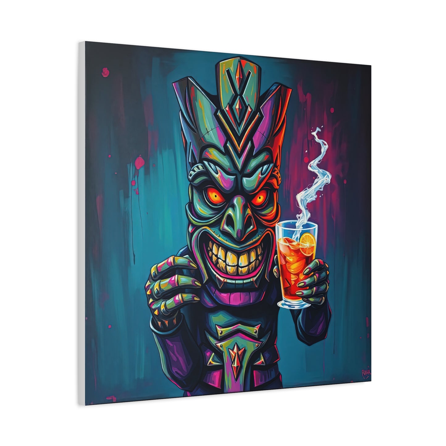 Tiki Bar Canvas Art, Tropical Vibe Wall Decor, Perfect for Home, Party, Beach House, Gift Idea, Unique Art for Tiki Lovers