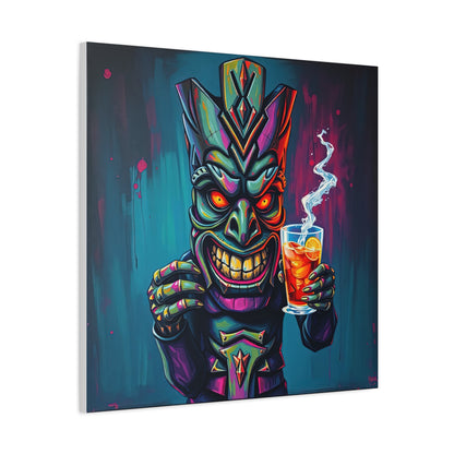 Tiki Bar Canvas Art, Tropical Vibe Wall Decor, Perfect for Home, Party, Beach House, Gift Idea, Unique Art for Tiki Lovers