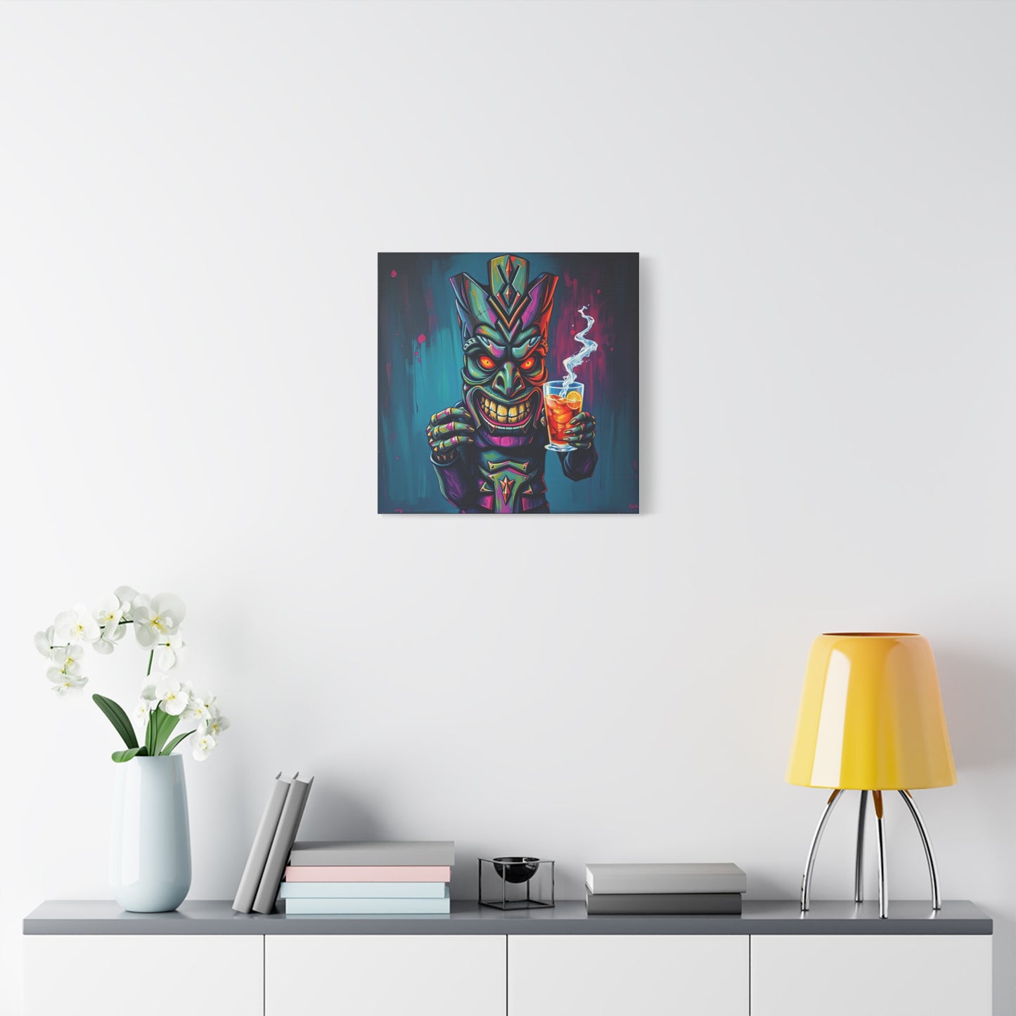 Tiki Bar Canvas Art, Tropical Vibe Wall Decor, Perfect for Home, Party, Beach House, Gift Idea, Unique Art for Tiki Lovers