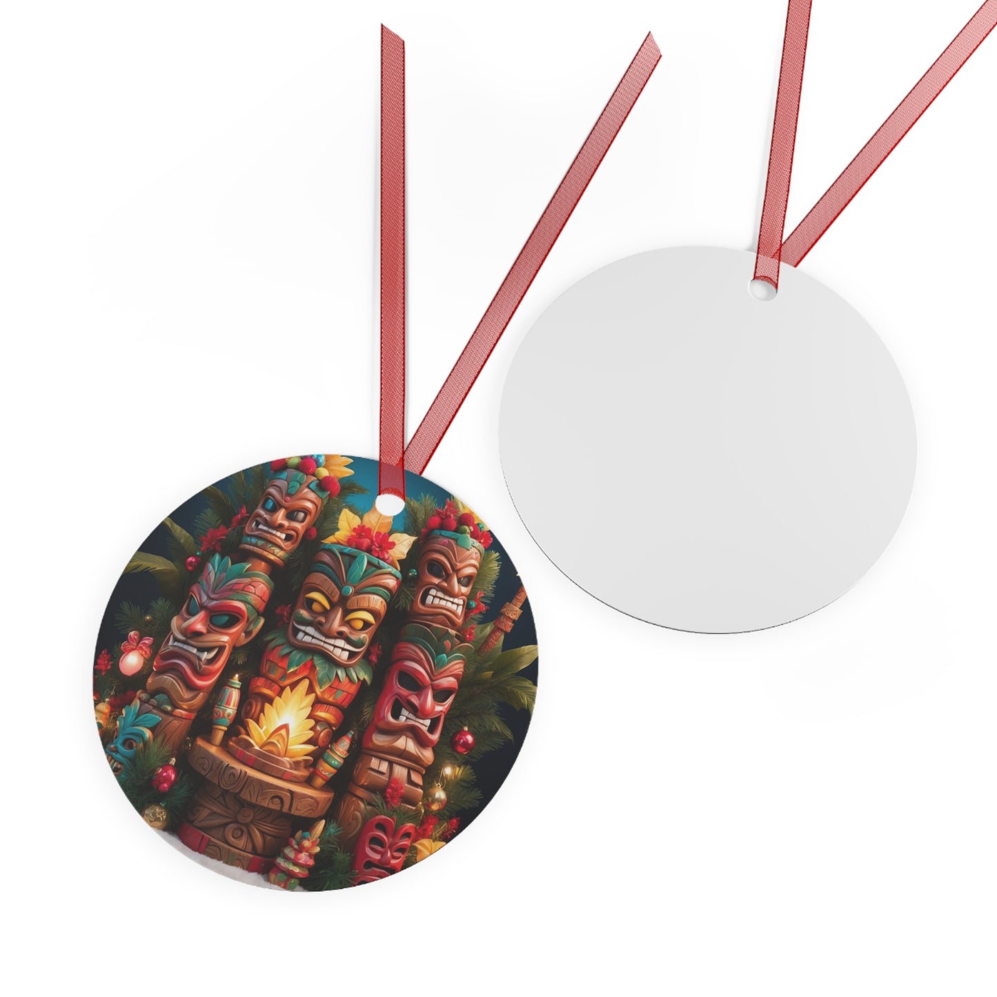Tiki Metal Ornaments #3